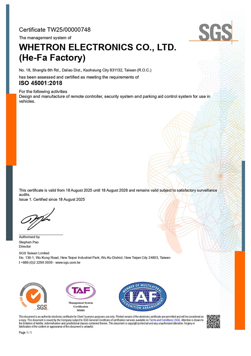 Certificate Tw Iso45001